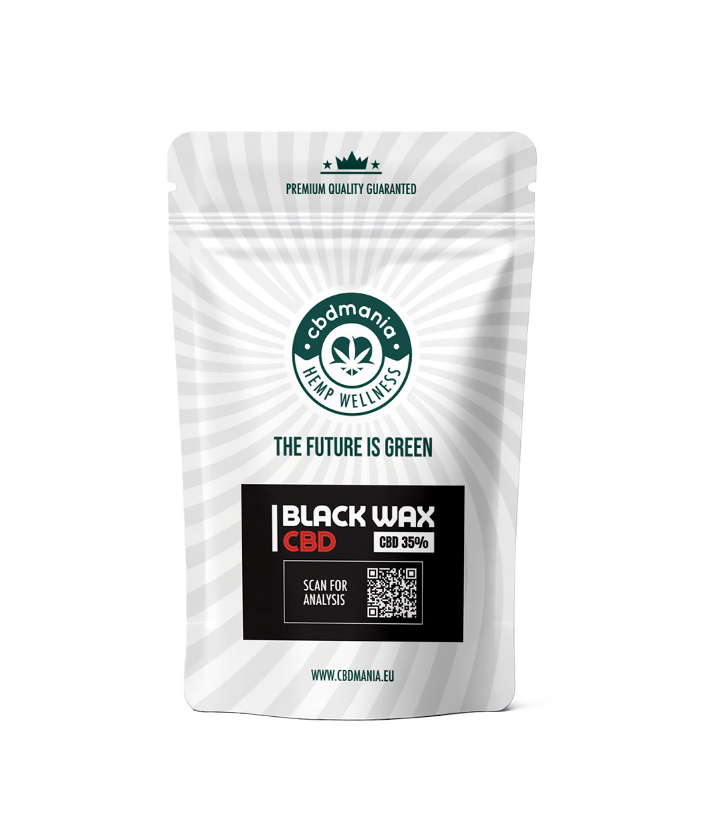 Doypack black wax cbd